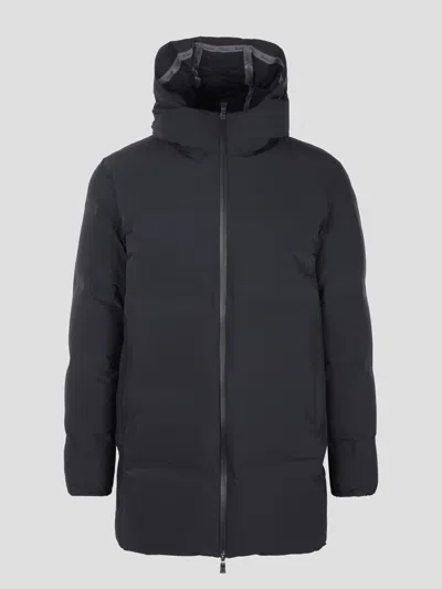 Herno Half Coat In Black