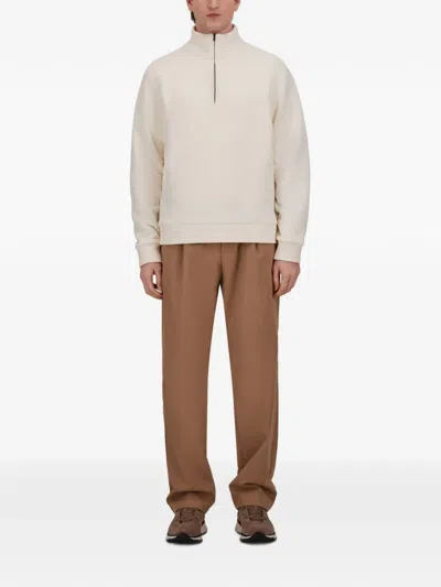 Herno Half-zip Sweater In 화이트