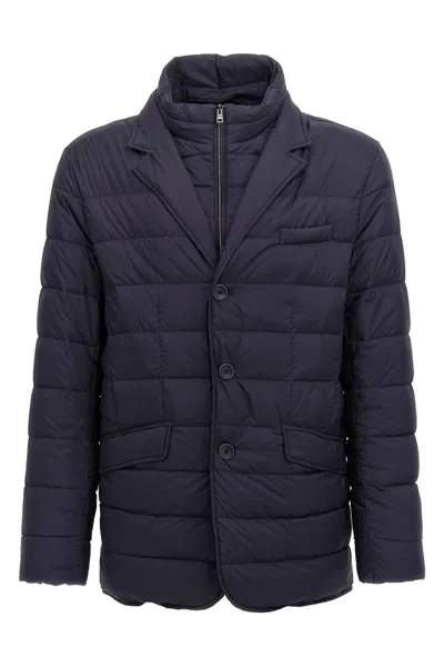 Herno Harness Insert Blazer In Blue