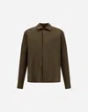 Herno Hemd Aus Seer-crease In Brown