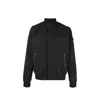 Herno Logo-patch Bomber Jacket In Black