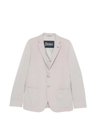 HERNO HERNO HERNO BUTTONED TEXTURED BLAZER