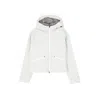 Herno Cropped Down Jacket With Design And Hood In White