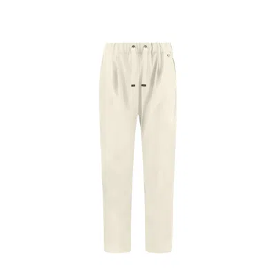 Herno Faux Leather Pants In Neutral