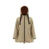 Herno Flared Jacket In Neutral