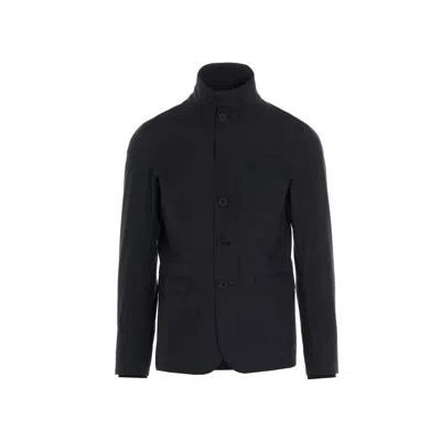 Herno High Neck Jacket In Black