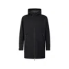 Herno Water-repellent Polyester Coat In Black
