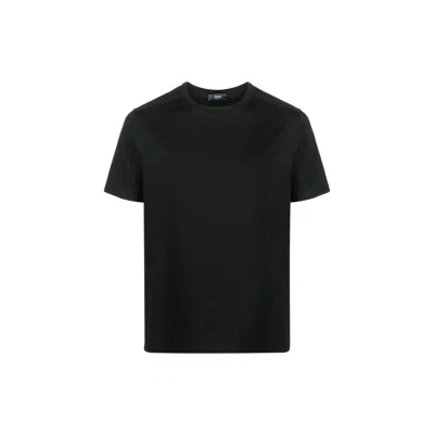 Herno Lazer Cut T Shirt In Black