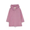 Herno Multicolor Polyester Coat In Pink