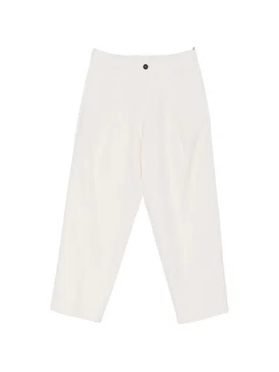 Herno Pleated Trousers In White