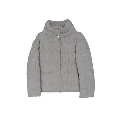 HERNO HERNO HERNO QUILTED KNIT BOMBER JACKET