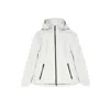 Herno White Water-repellent Rain Jacket With Non-detachable Hood