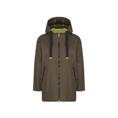 HERNO HERNO HERNO RUFFLED FLARED COAT