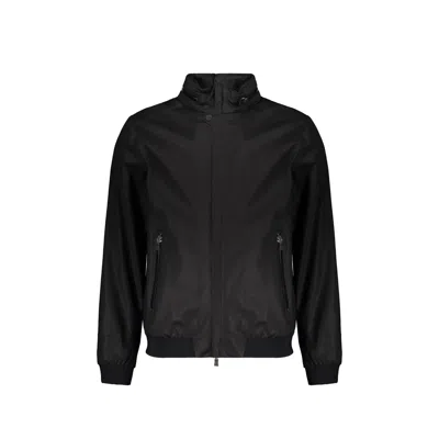 Herno Stand Collar Pocket Jacket In Black