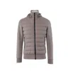 Herno Wool Bomber Jacket Men In Brown