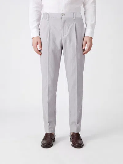 Herno Hero Gabardine Chino Trousers In Gray