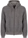 Herno Bomber Jacket In Technical Fabric In Grey