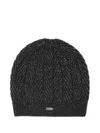 Herno Herringbone Plaque Beanie In Multi