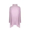 Herno High-collar Asymmetric Poncho Women In Purple