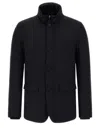 Herno Blazer With Bib In 2-layer Windstopper In Black