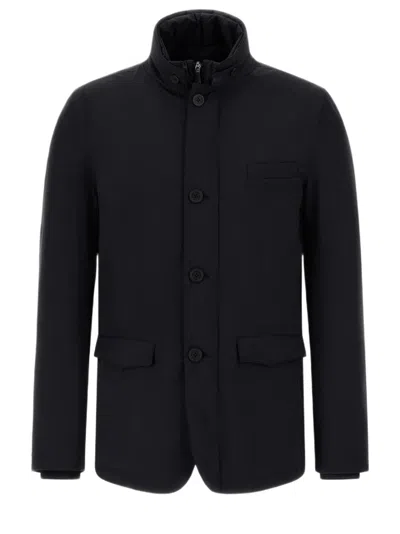 Herno Blazer With Bib In 2-layer Windstopper In Black