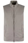 Herno High Collar Lightweight Nylon Microfiber Gilet