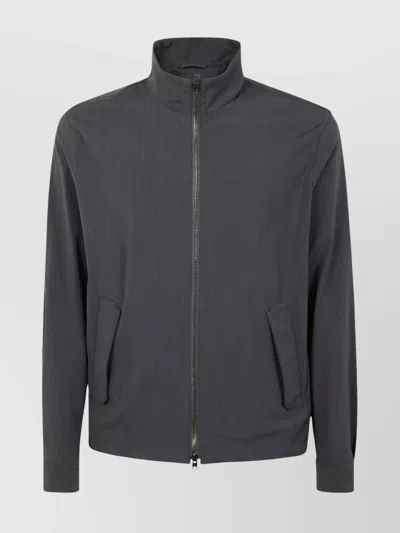 Herno High Collar Men's Coat In Gray
