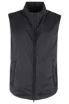 Herno High-collar Microfibre Gilet With Zip Closure