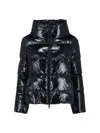 Herno High Collar Quilted Down Jacket In Black