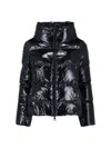 Herno High Collar Quilted Down Jacket In Black