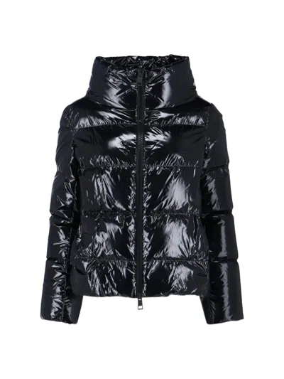 HERNO HERNO HIGH COLLAR QUILTED DOWN JACKET