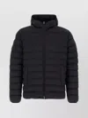 Herno Midnight Blue Stretch Nylon Jacket In Black
