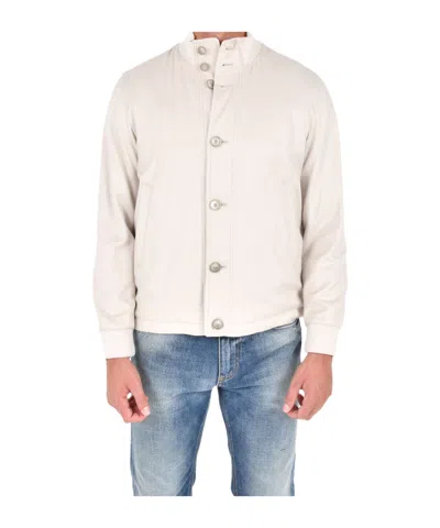 Herno Long-sleeved Casual Jacket In Gray