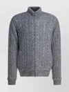 Herno Grey Single-breasted Wool Coat In Gray