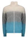 Herno High-neck Cardigan In Multi