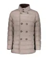 Herno Double-breasted Jacket In Neutral