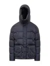 Herno Quilted Polar-tech Down Jacket In Blue