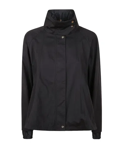 Herno High Neck Jacket In Black