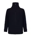 Herno High-neck Knitted Jacket In Blue
