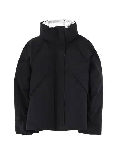Herno High-neck Laminar Jacket In Black