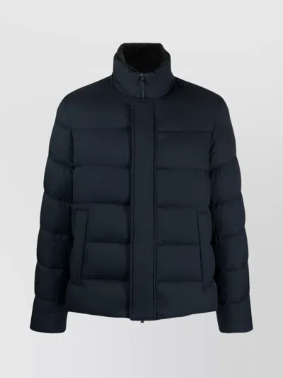 HERNO HIGH NECK PADDED QUILTED DOWN JACKETS