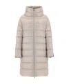 Herno High-neck Puffer Jacket In Nude