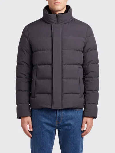 Herno High Neck Quilted Down Jacket In Water-repellent Nylon In Purple