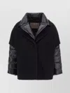 Herno High Neck Quilted Jacket With Padded Sleeves