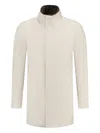Herno High-neck Wool Coat In Neutral