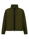 Herno Laminar Jacket In Technical Wool In Green
