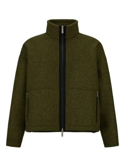 HERNO HIGH-NECK ZIP-FRONT JACKET
