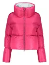Herno High-neck Zip Jacket In Pink