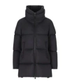 Herno Box Quilted Water Resistant Down Coat In Black