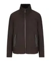 Herno Jacket In Lamb Shearling In Brown